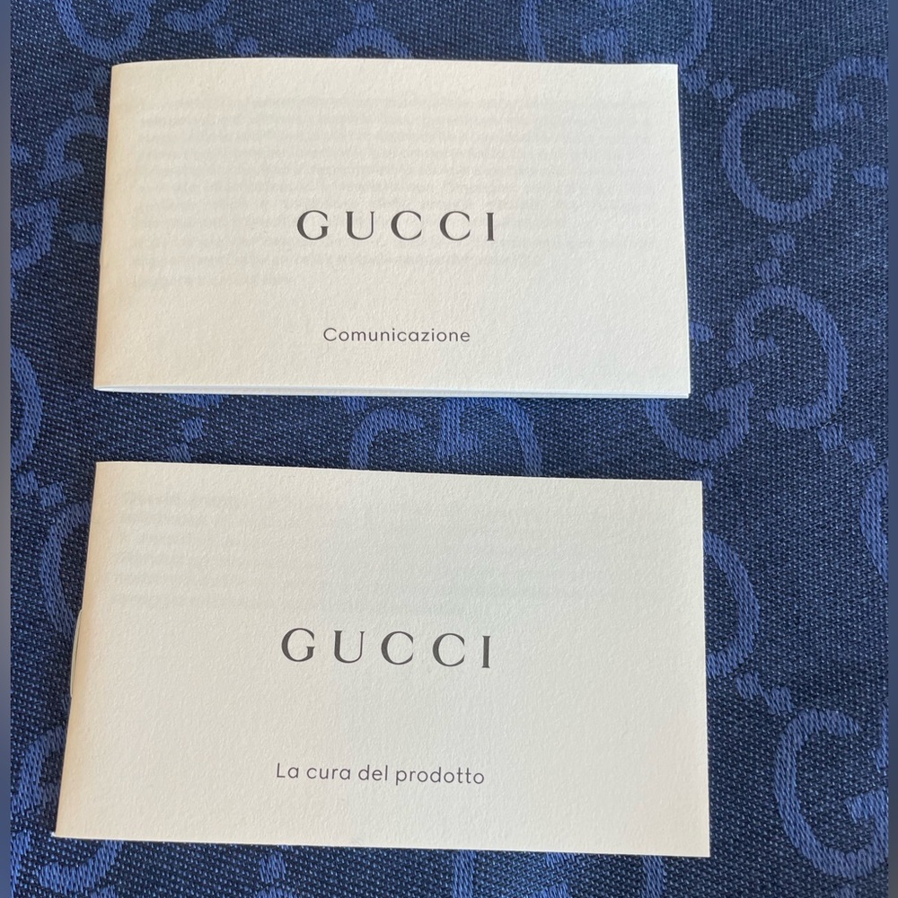 NWT Gucci GG Logo Saphire Sky Blue Monogram Wool Silk Jacquard Long Scarf Wrap - Picture 6 of 9